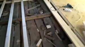 Как выровнять лаги под фанеру. Перепад пола 4 см