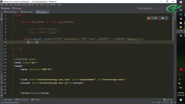 php form-Creating a database and connecting to a database смотреть онлайн