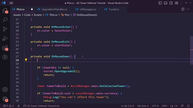 TURRET UPGRADES - Build a 2D Tower Defence Game in Unity #11 смотреть онлайн