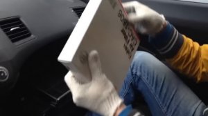 Замена салонного фильтра хонда цивик honda civic 4d (how to replace salon filter) www.dfcars.ru