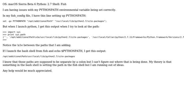 Unix & Linux: PYTHONPATH Getting set in Bash Shell to incorrect value смотреть онлайн