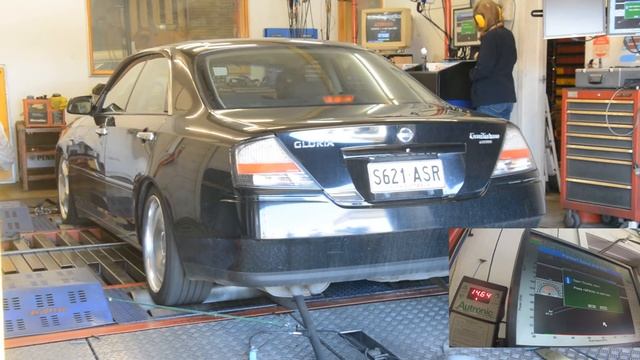 Nissan Gloria Y34 Dyno Run смотреть онлайн