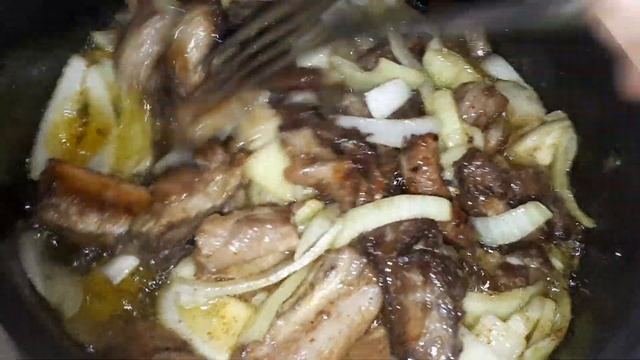 Как вкусно пожарить баранину... смотреть онлайн