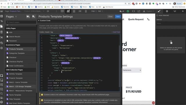 Webflow Ecommerce & JSON-LD (Custom Code for Fixing Problems) смотреть онлайн