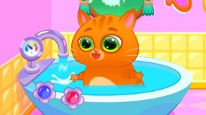 Арина и котик Bubbu играют в игре | Арина устроила для Бубу салон красоты