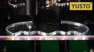 Лазерная резка акрила 10 мм с прозрачным краем. Логотип Batman