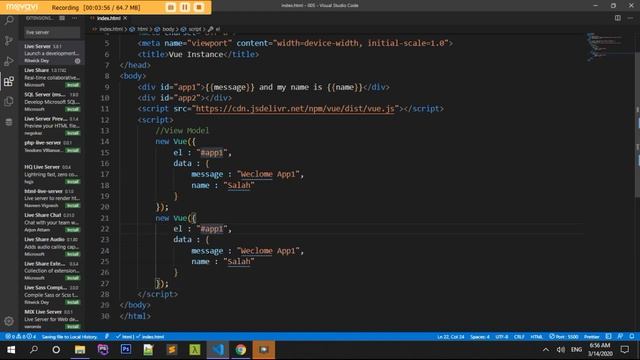 [005] Create Vue Instance [Vue JS 2] [Arabic] [Beginners] #Vue Js 2 смотреть онлайн