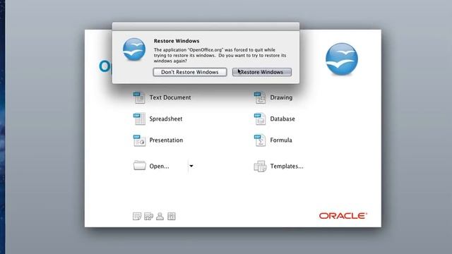 Open Office Restore Windows смотреть онлайн
