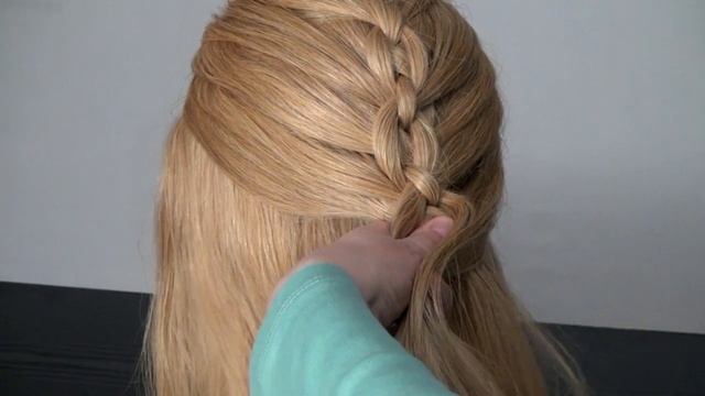 Braided hairstyles (5 Strand Braid). Плетение косы - цепочки из 5 прядей. смотреть онлайн