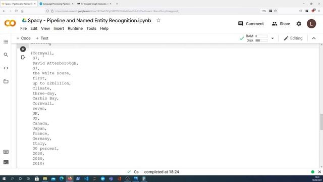 Spacy - Named Entity Recognition and Pipelines смотреть онлайн