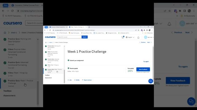 Excel Skills for Business Intermediate 2 | Week 1 | All Solutions | Quiz Answer | Coursera смотреть онлайн