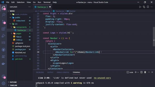 Fully Responsive Navbar in React js || creating responsive navbar in react using Styled Component смотреть онлайн