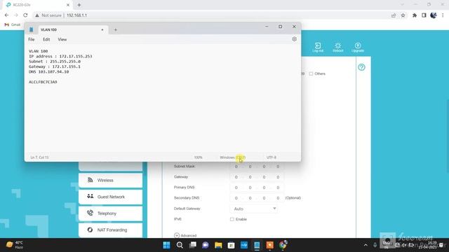 How to Configure XC-220-G3v tplink ont | Static Mode Configuration смотреть онлайн