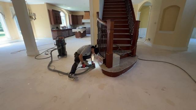 8+ travertine floor refinishing system AKA Seamless Floor (polishing, filling holes, leveling tiles смотреть онлайн