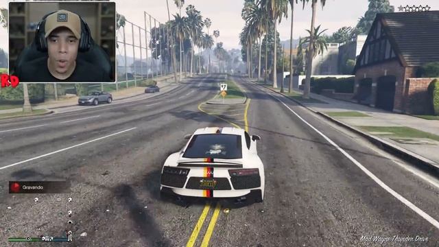 FUGA COM O NOVO AUDI R8 DE $1.700.000 NO GTA 5 ( 5 ESTRELAS ) смотреть онлайн