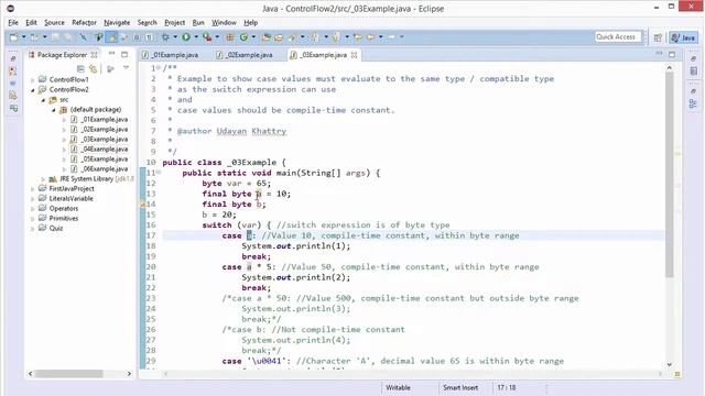 03. Selection Statements: switch - case смотреть онлайн