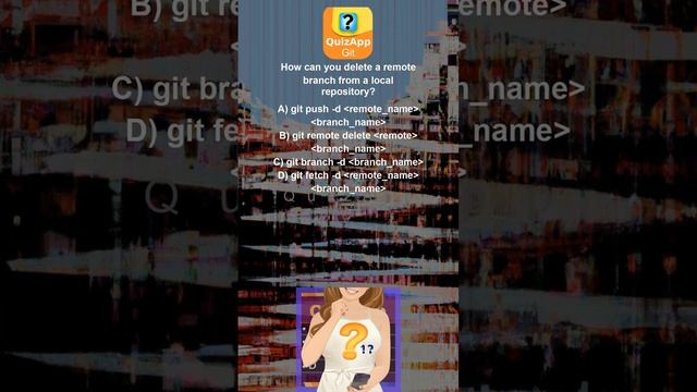 Git How can you delete a remote branch from a local repository смотреть онлайн