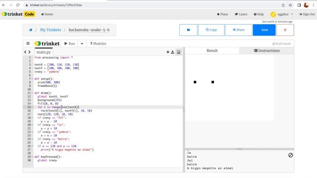 Python programozás 6/8: Snake és alma смотреть онлайн