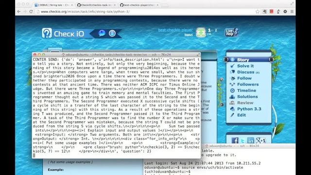 Wicked awesome tool to Debug your new CheckiO mission! смотреть онлайн