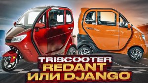ТРИЦИКЛ С КАБИНОЙ TRISCOOTER REDANT и КВАДРИЦИКЛ CITYCAR TRISCOOTER DJANGO  КУПИТЬ 8-(800)777-40-