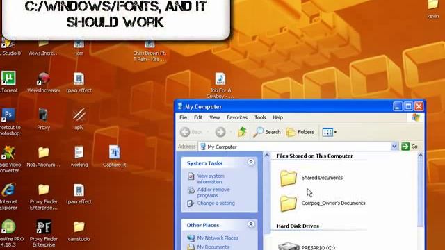 How to Install new fonts on xp/vista/mac смотреть онлайн