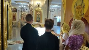 Первый антифон "Благослови, душе моя, Господа..." Регент Анна Дубинина (Придел Серафима Саровского).