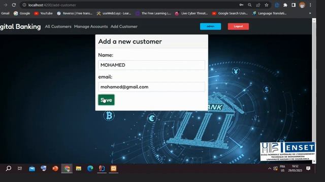 Digital Banking Application Web Built With Spring Boot And Angular смотреть онлайн