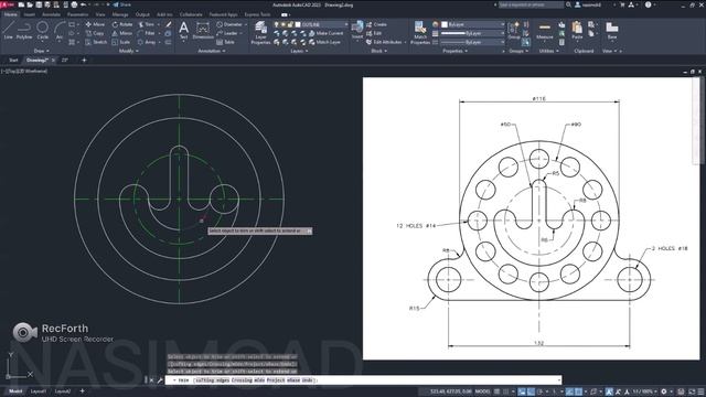 2D AutoCAD Exercise - 17 смотреть онлайн