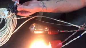 Подключение двухклавишного ретро выключателя #ретромонтаж #выключатель