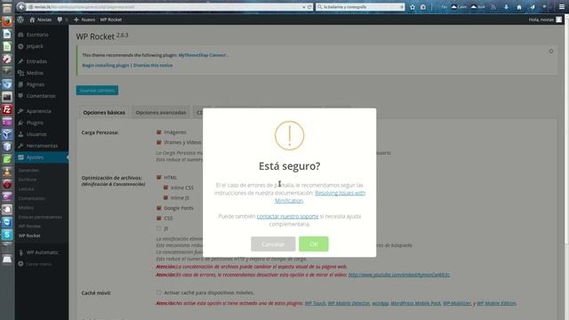 06 configurando plugin cache WP Rocket wordpress смотреть онлайн