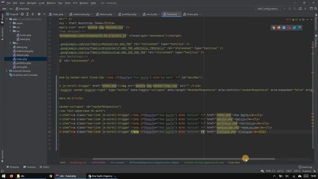 5- Aktif Link Yapısı - PHP MySQL Admin Paneli Eğitimi