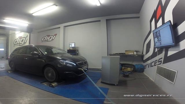 Peugeot 308 2.0 Bluehdi 180cv AUTO Reprogrammation Moteur @ 181cv Digiservices Paris 77 Dyno смотреть онлайн