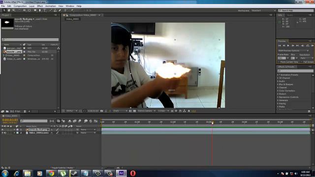 How to Make Muzzle flash effect on Adobe After Effects 2013 смотреть онлайн