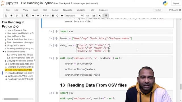How To Create CSV File | How To Write Data into CSV File | Python смотреть онлайн