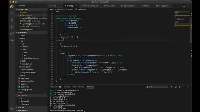 [React Native Auth0] Login, logout with React-native-Auth0 смотреть онлайн