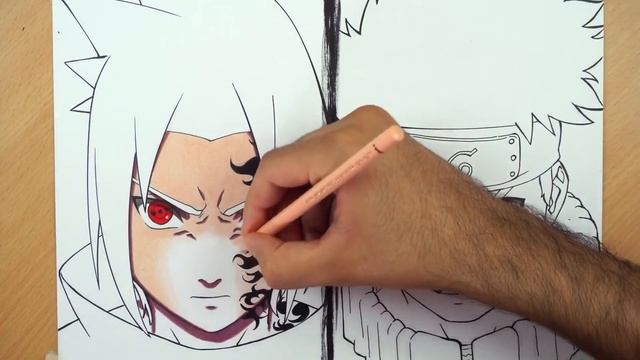 Drawing NARUTO & SASUKE