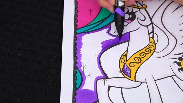 Coloring My Little Pony Princess Celestia Coloring Page Prismacolor Markers | KiMMi THE CLOWN смотреть онлайн