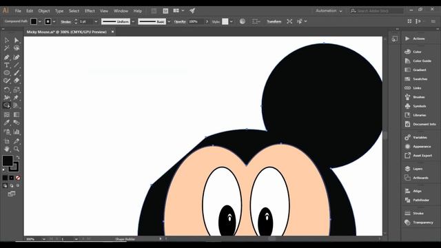 Adobe Illustrator Basic Tools | Cartoon Drawing using Basic tools | Masking | Shape Builder Tool. смотреть онлайн
