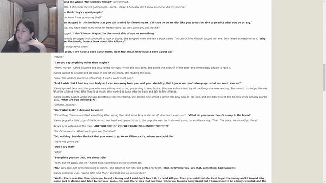 Reading FanFiction | WoW Fanfic | Xanna (Ch 7 - Pt 2)