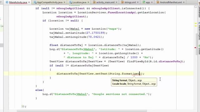 [Hindi हिंदी]#3-7 Display distance on screen, TextView.setText, String.format смотреть онлайн