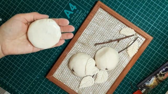 Яблочное панно из соленого теста. Поделки из солёного теста. смотреть онлайн