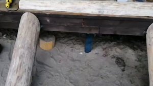 Деревянная лестница своими руками из бревна