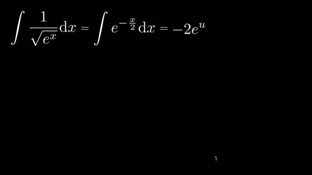 Integral #14 - Indefinite Integral of 1/sqrt(e^x) dx смотреть онлайн