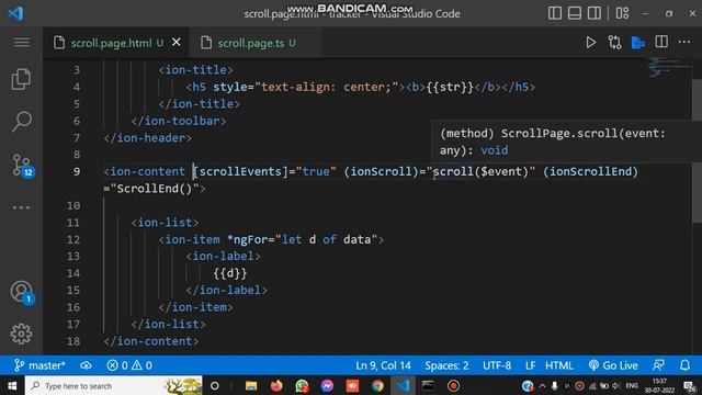 how to detect scrolling up and down (scrolling events) in ionic app смотреть онлайн