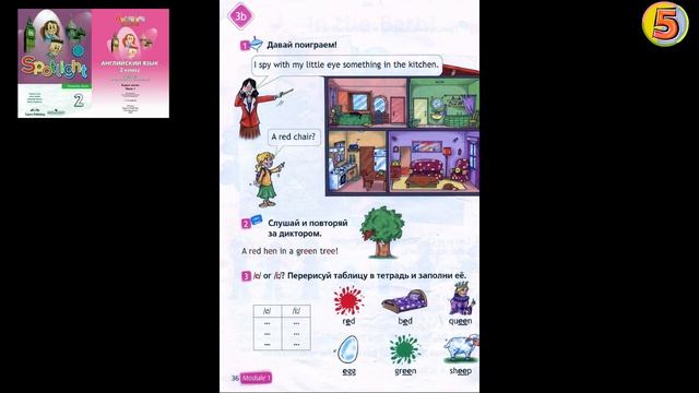 Spotlight 2. Страница 36. Unit 3b. Английский язык. 2 класс. Упражнение 2. Слушай и повторяй. смотреть онлайн