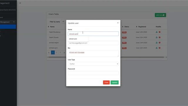 Laravel and VueJS User Management application смотреть онлайн