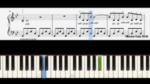 История любви на пианино (Медленный разбор с НОТАМИ)