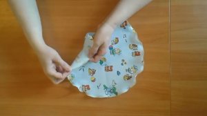 Чепчик для новорожденного по выкройке из советского календаря + выкройка в натуральную величину