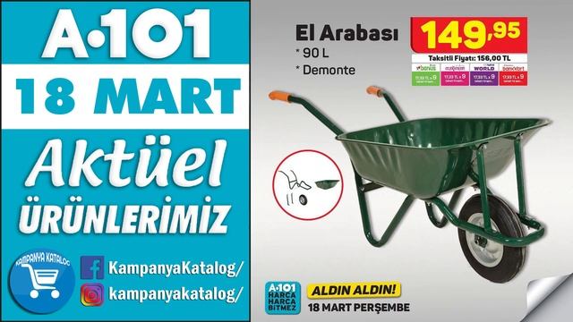 A101'DE BUGÜN NELER VAR | A101 18 MART 2021 PERŞEMBE ÜRÜNLERİ | A101 KAMPANYALARI смотреть онлайн