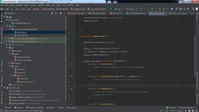 Google Admob Ads Implementation in Android using Kotlin | Admob Ads Kotlin | Android Studio | Kotli смотреть онлайн